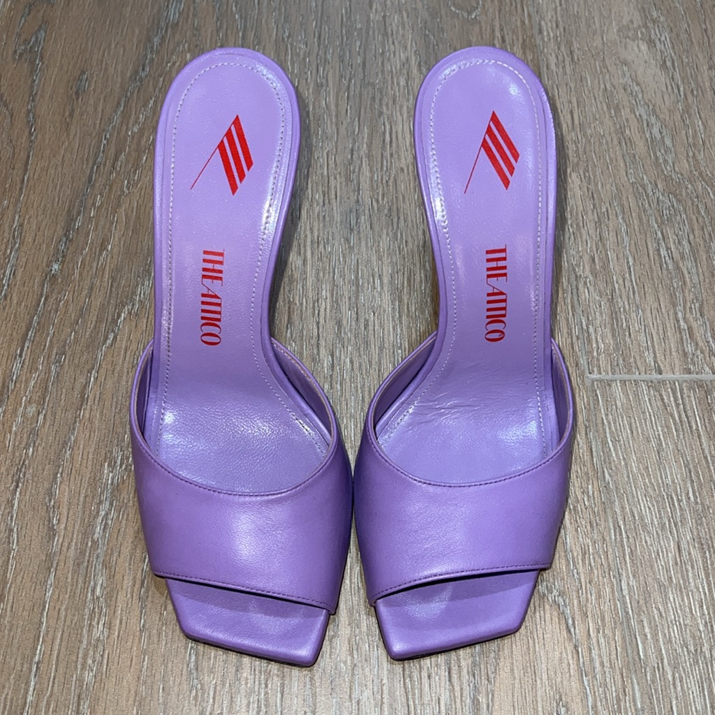 The Attico Purple Kaia Mules